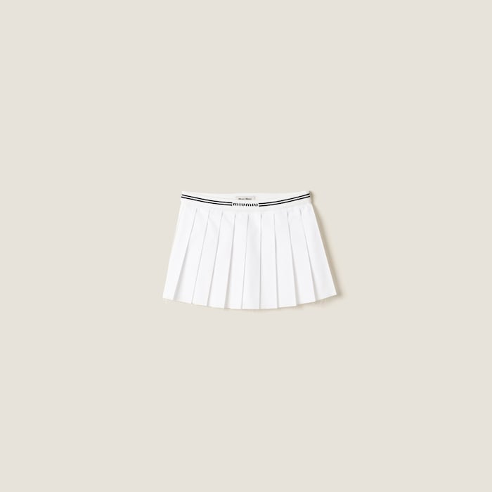 ワンピース MIU MIU Women Mid Skirts MF5568SOOO15T9 F0009 WHITE Miu Miu floral-embellished Midi Skirt | White | FARFETCH CA