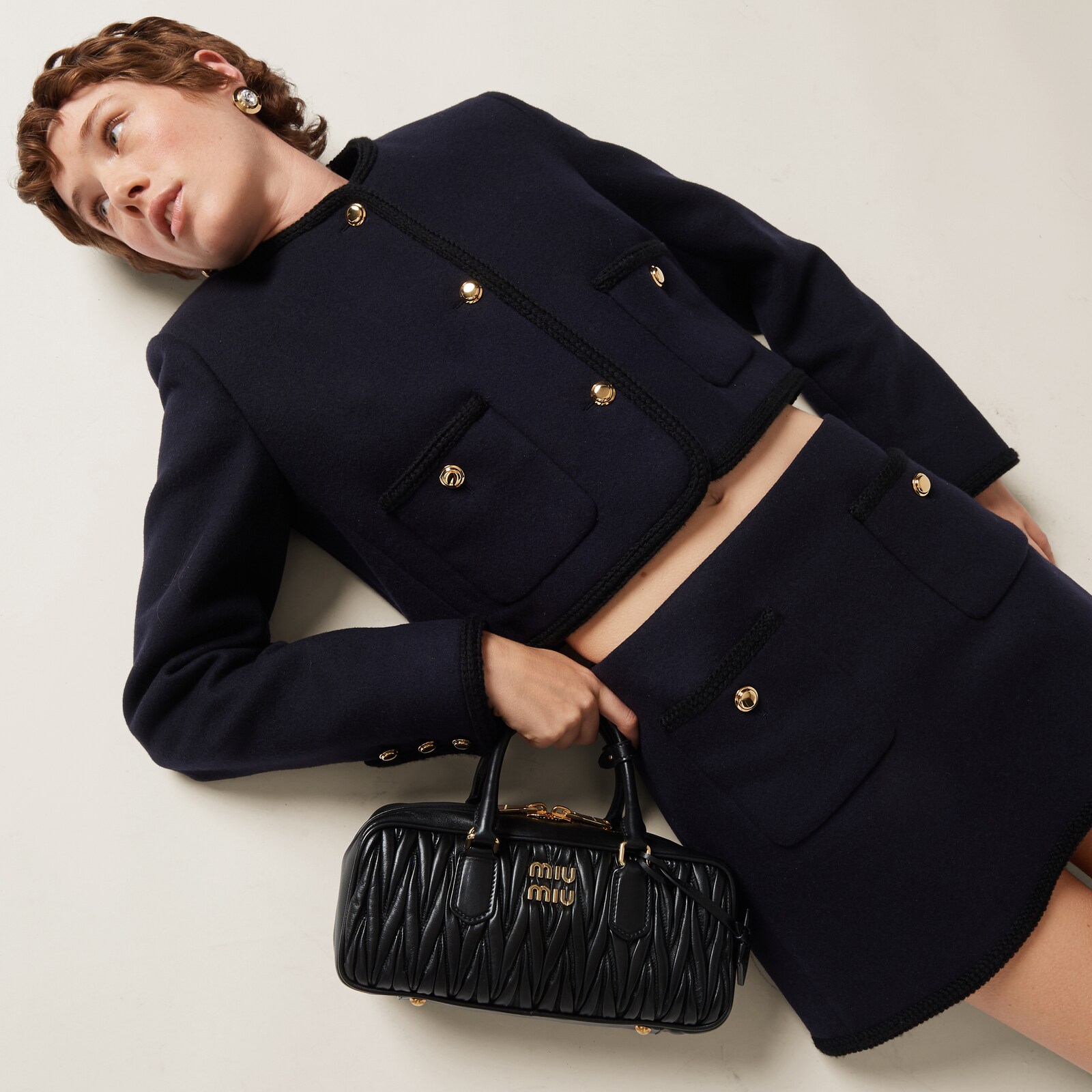 Miu 25C Polo Shirt mix Miniskirt 228549
