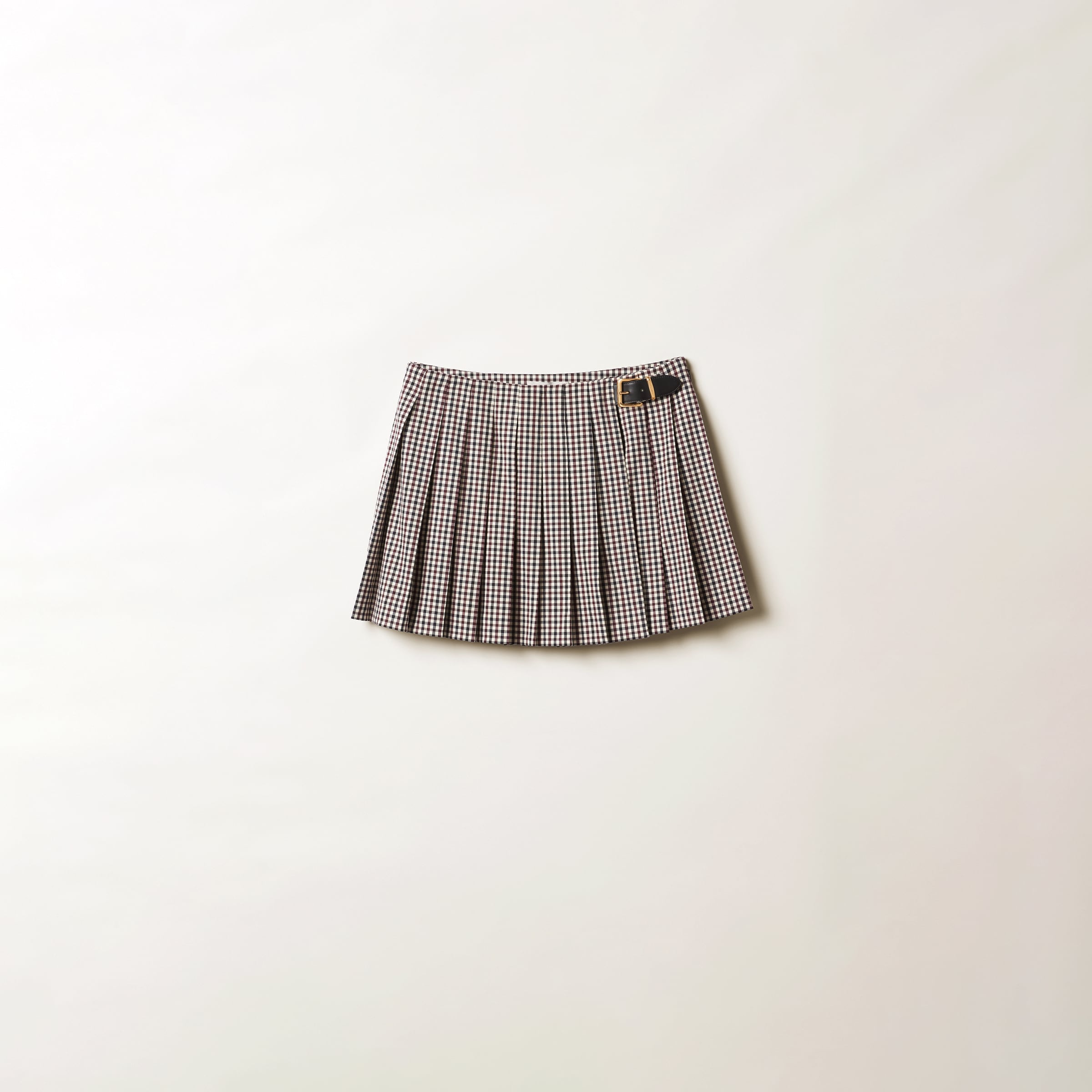 Gingham check skirt clearance