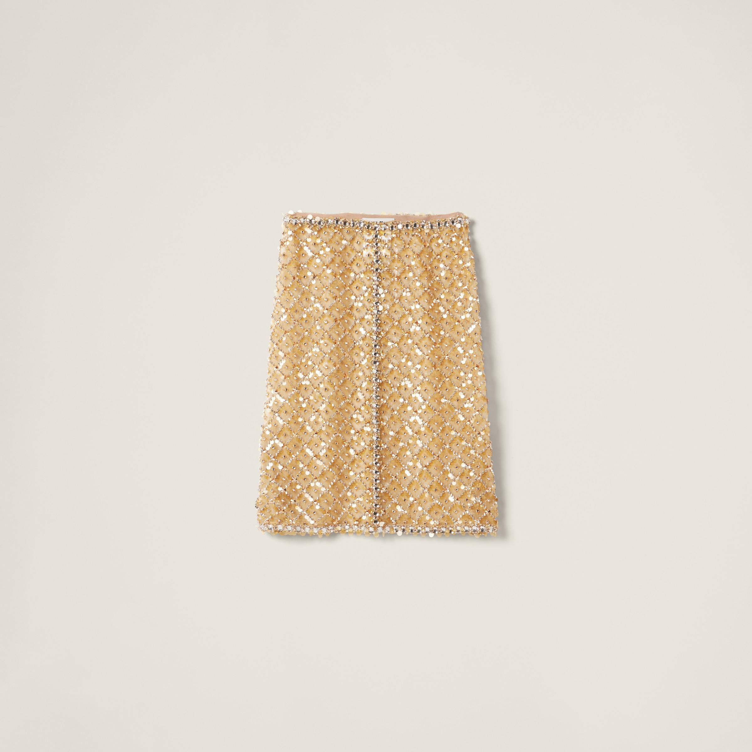 Embroidered organza skirt cheap