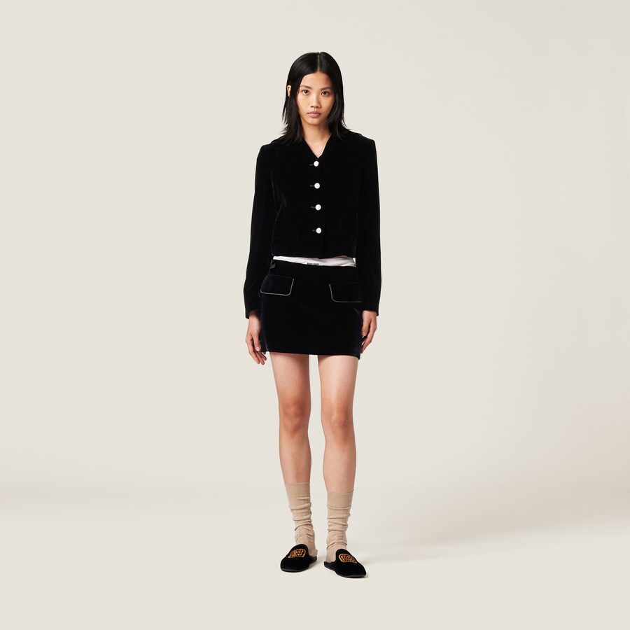 MIUMIU TOP & SKIRT SET STYLE 132