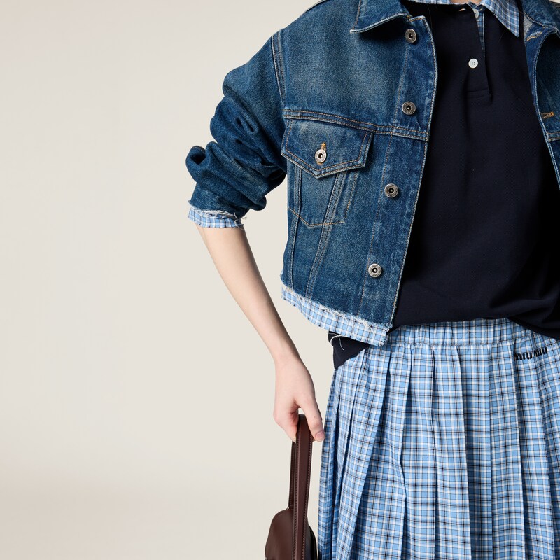 Falda plisada a cuadros