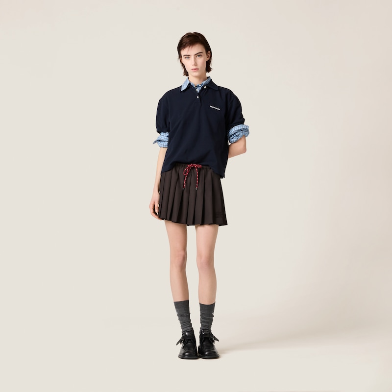 Gonna in batavia plissé