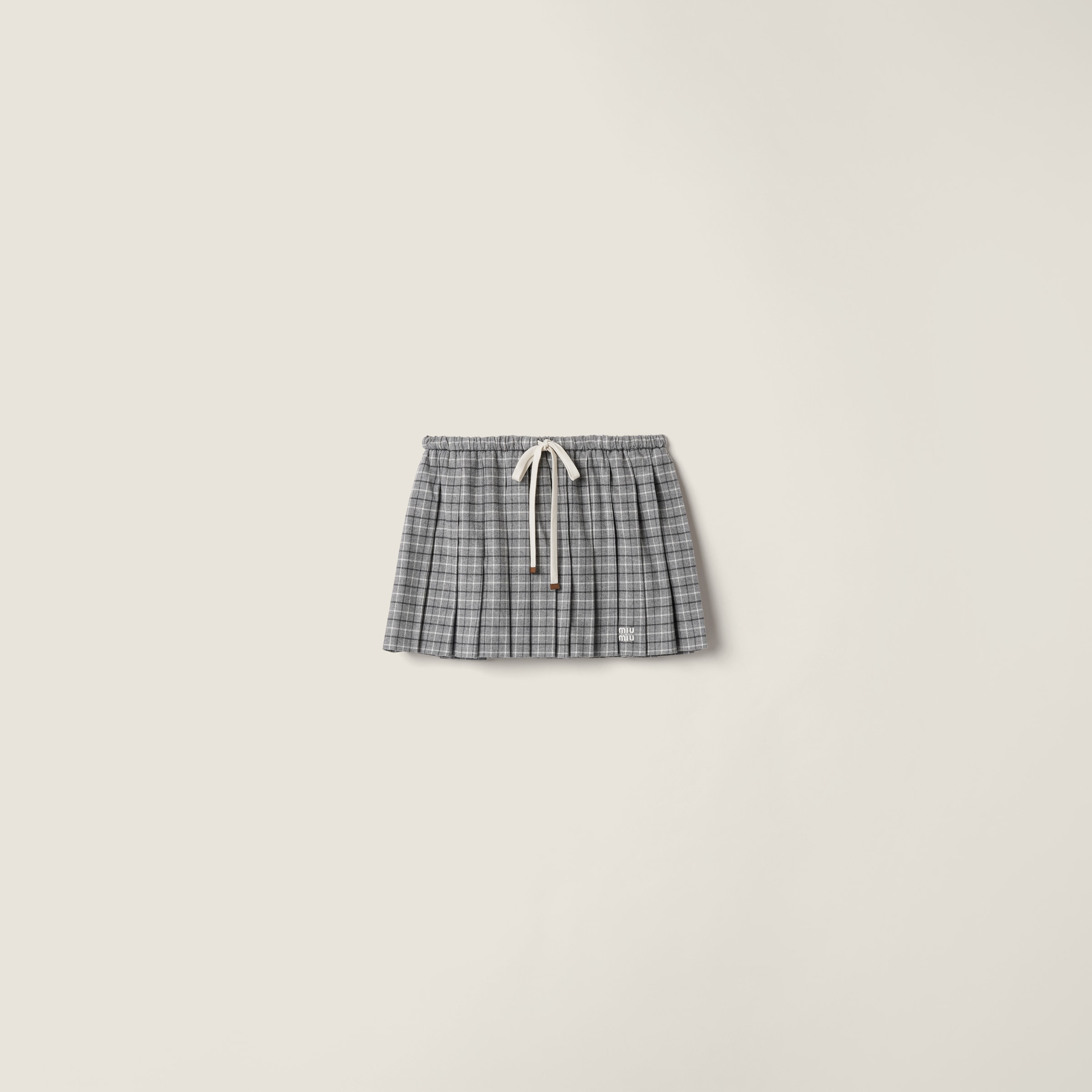 Flannel skirt by Miu Miu