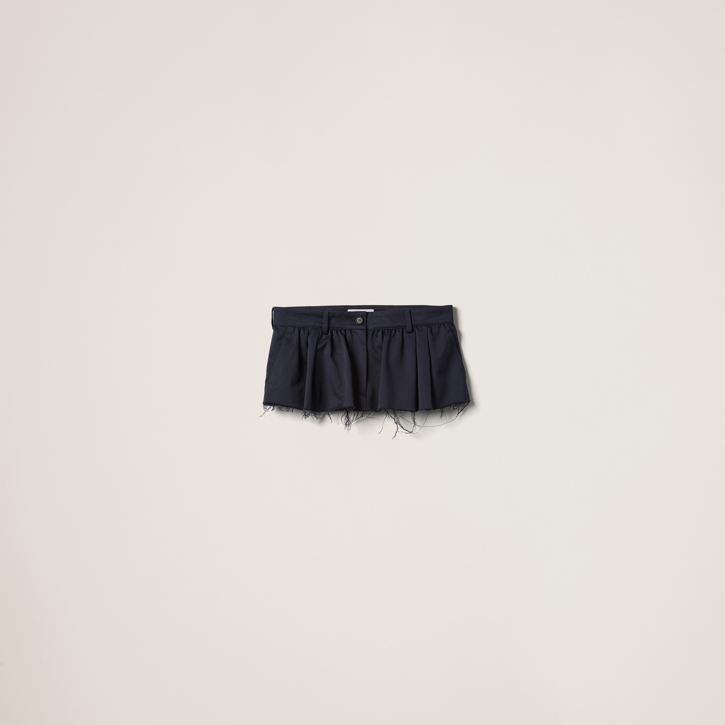 Navy Chino Miniskirt | Miu Miu