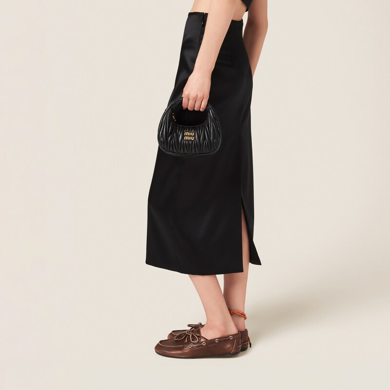 스트레치 새틴 스커트