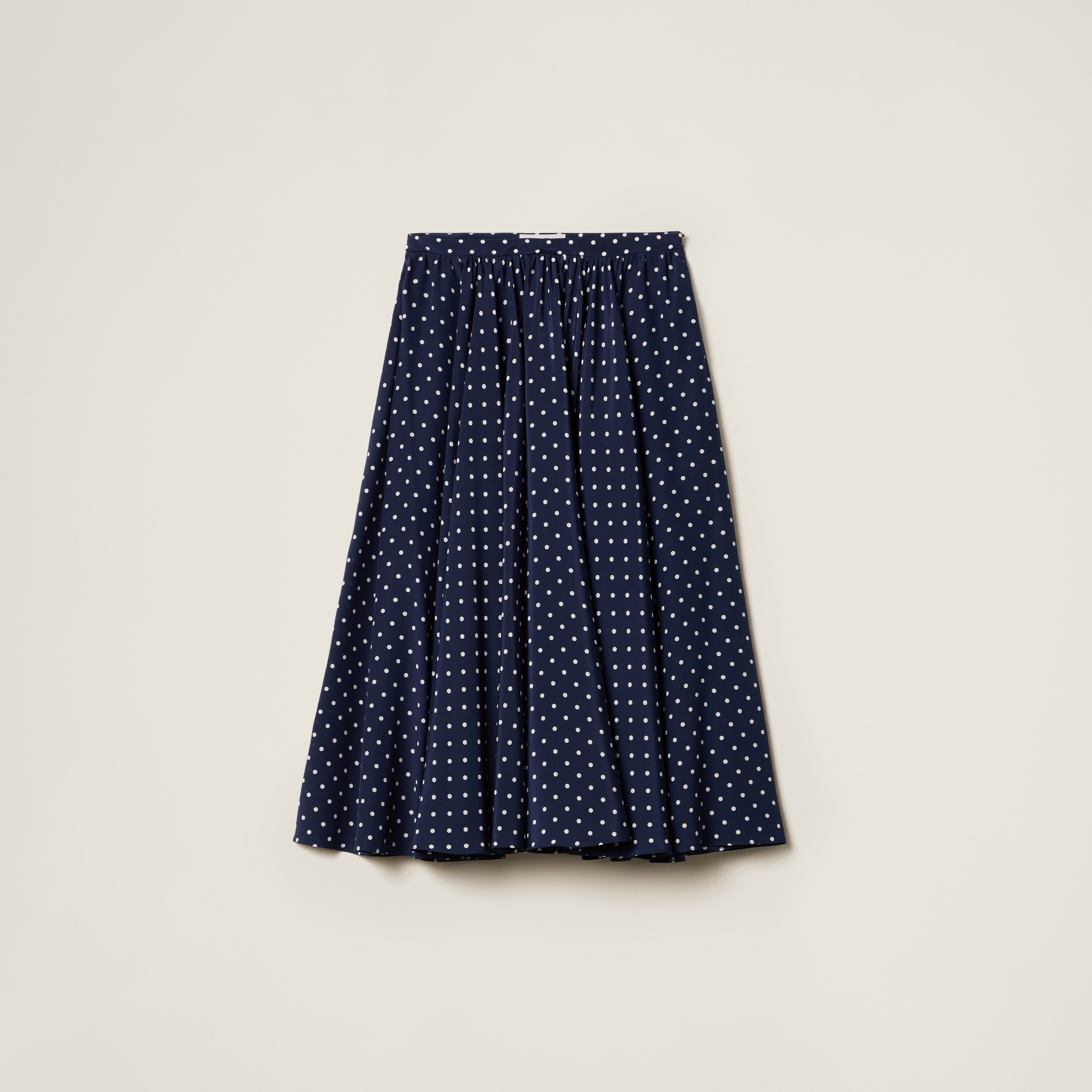 Polka dot skirt navy clearance