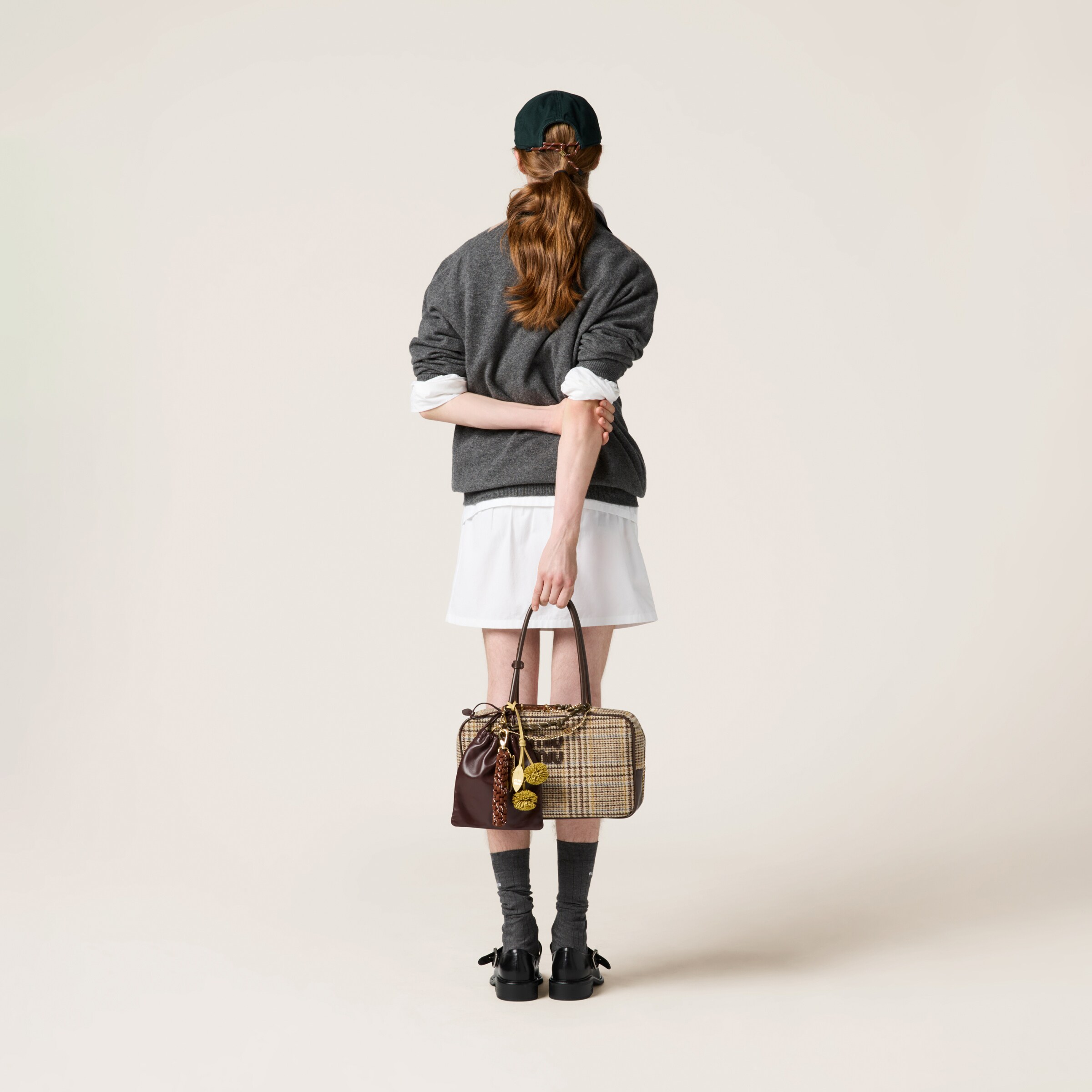 ホワイト ポプリン ミニスカート | Miu Miu ホワイト ポプリン ミニスカート | Miu Miu