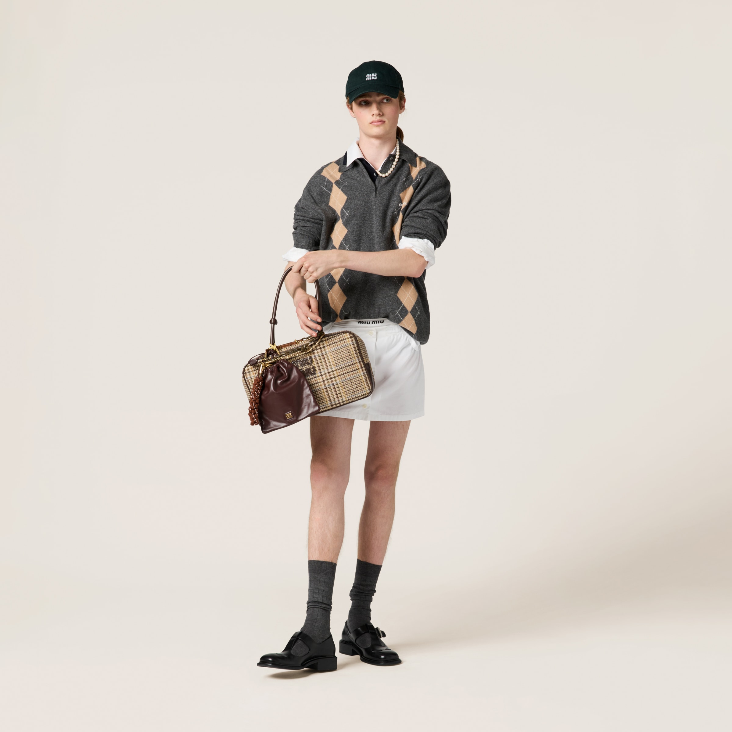 Miu Miu☆関税込☆ギャザー入りコットンポプリンミニスカート org.jpg