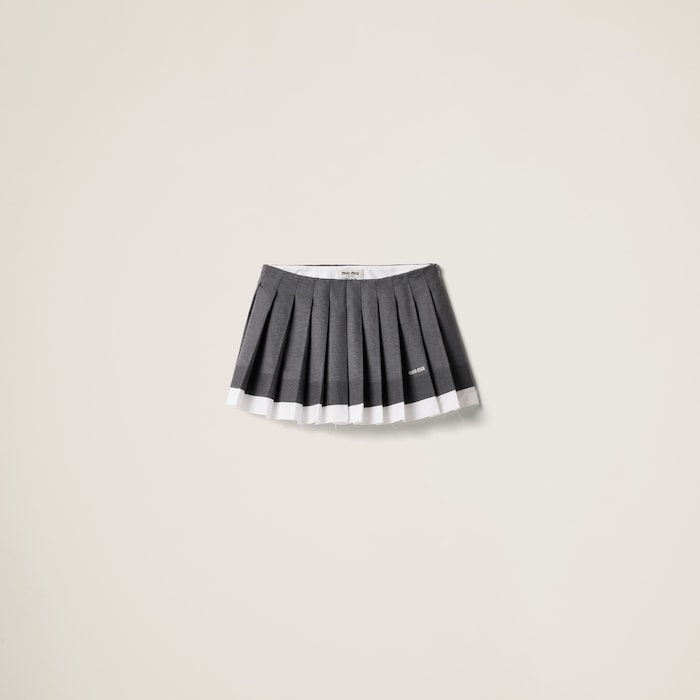 国内発】MIU MIU コットン チノ スカート (MiuMiu/ミニスカート