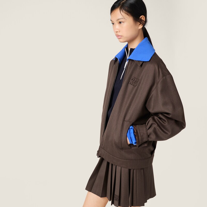 Pleated Cover fabric miniskirt