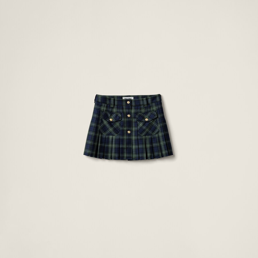 Green plaid skirt 7 little words best sale