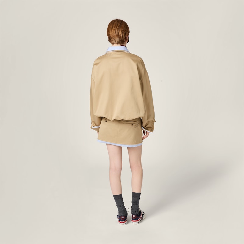 Chino miniskirt