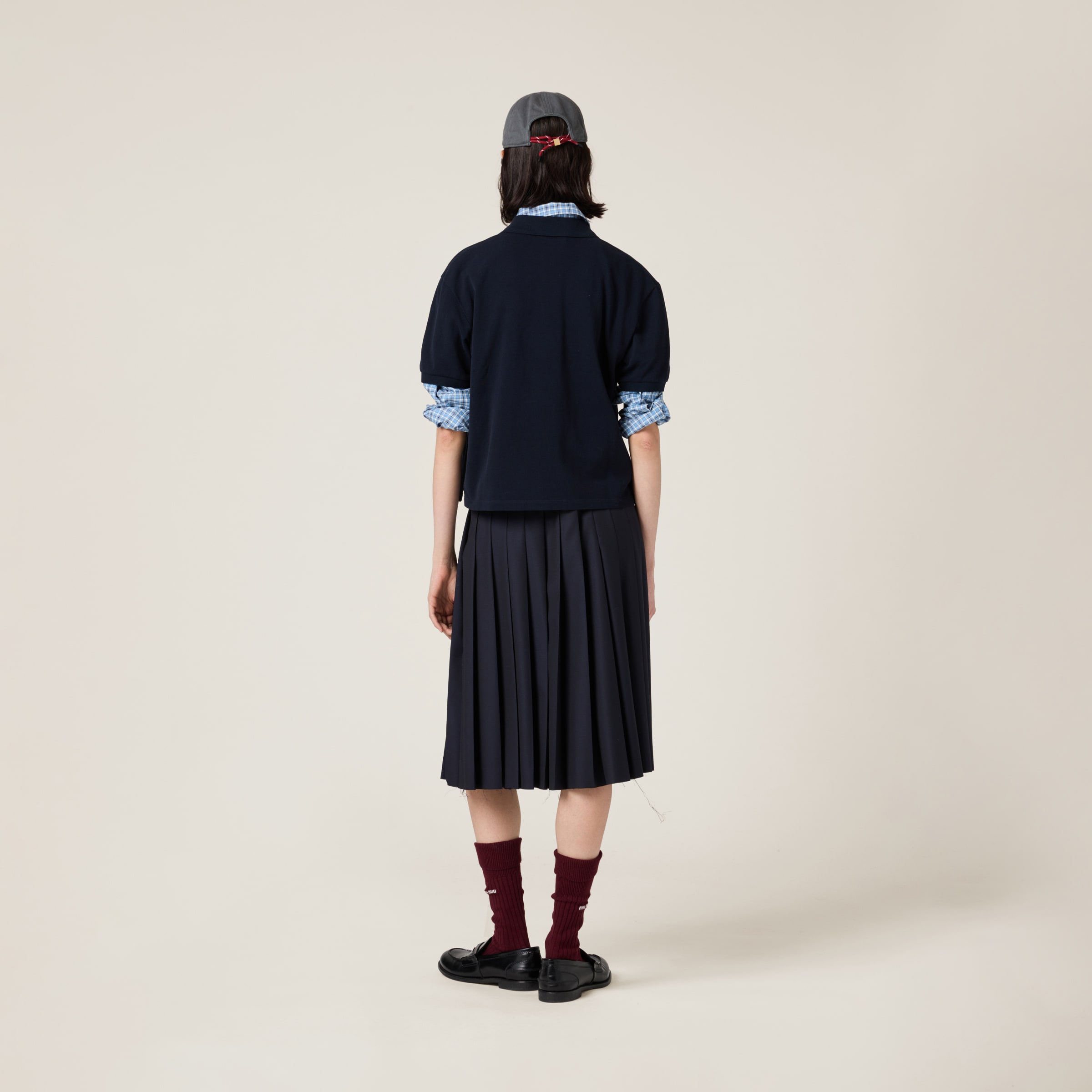 優雅に軽やかに*miumiu* プリーツバタビアミディスカート MG2396_11AD_F0008_S_OOO_MDB.jpg