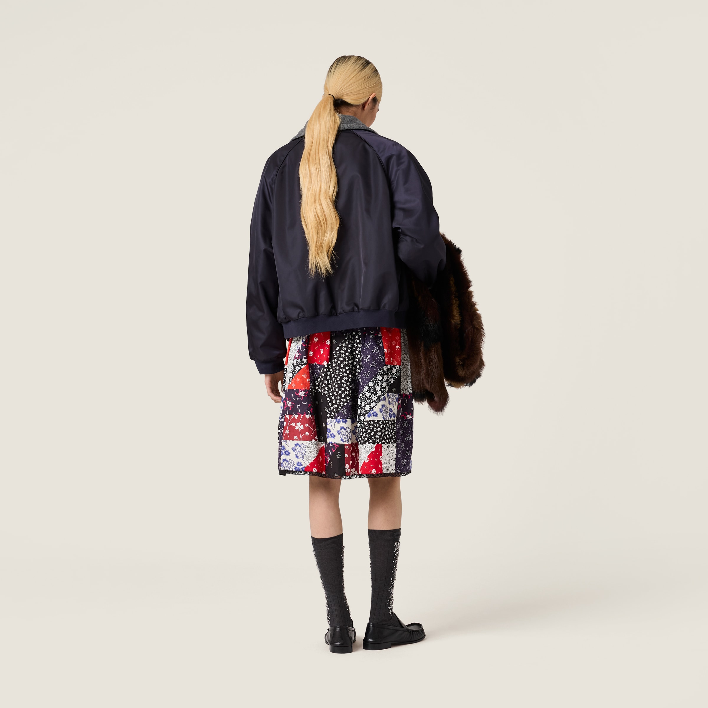 Miu Miu Minirock Im Patchwork-look In Multi