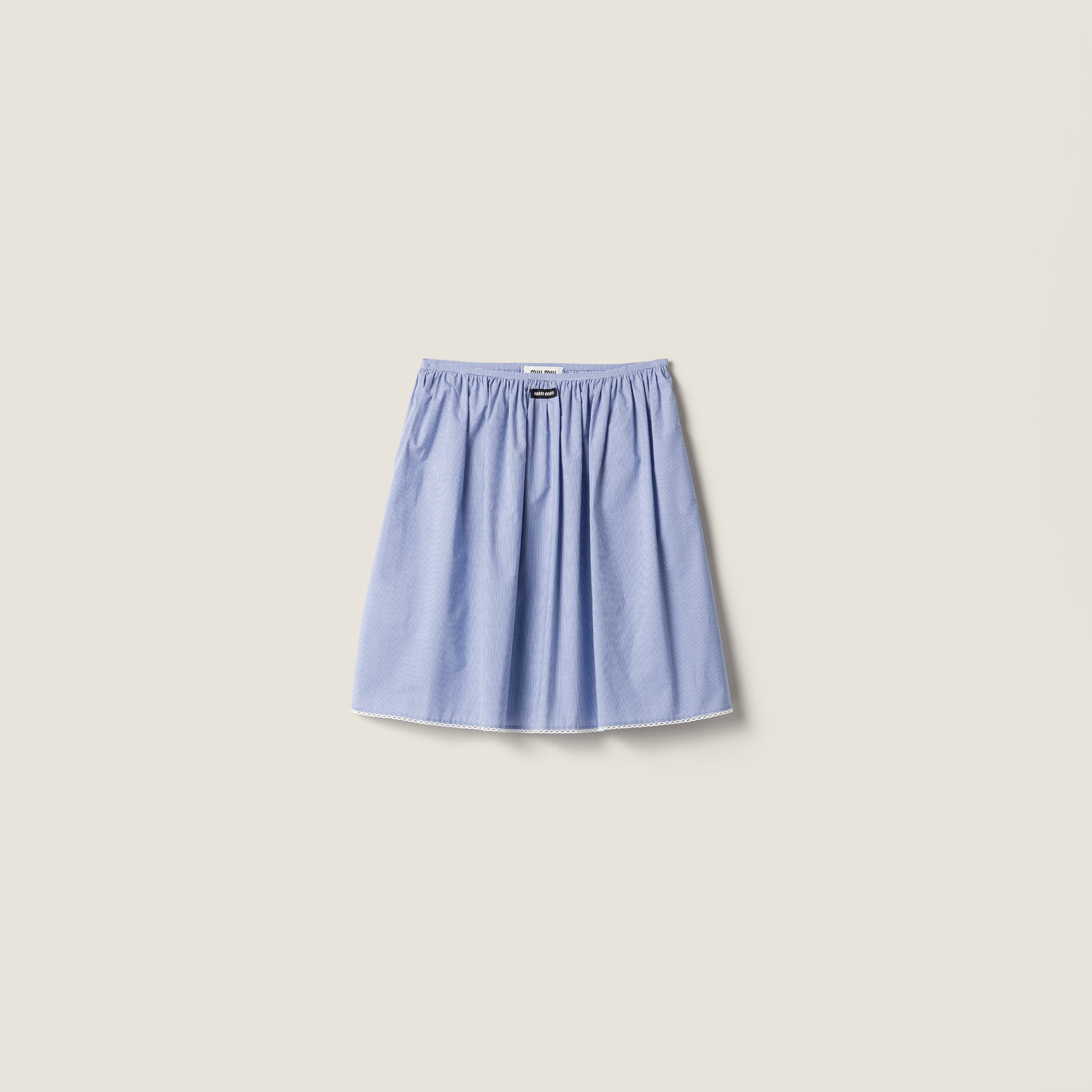 Gingham check skirt from Miu Miu - $2,050