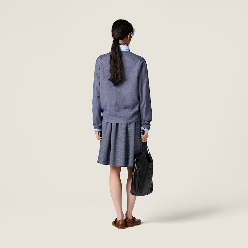 Jacquard jersey skirt