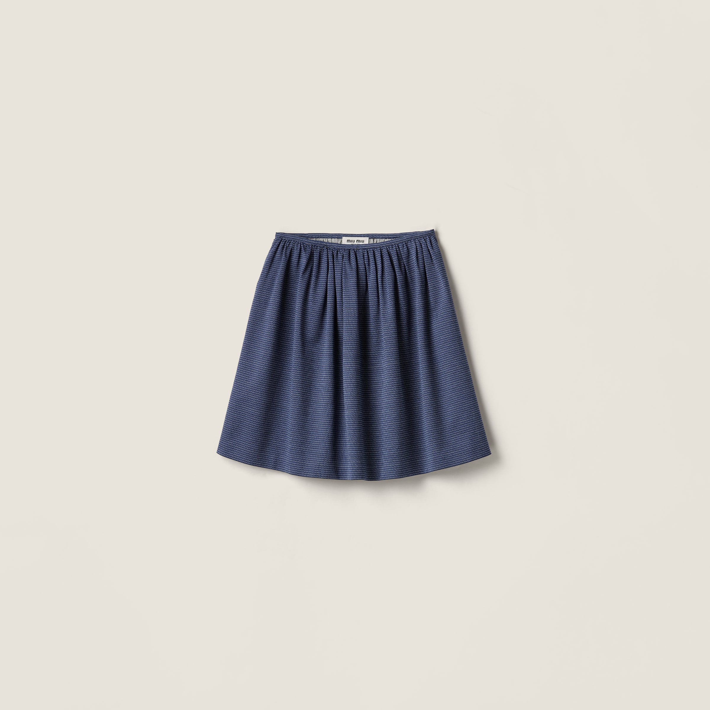 Jacquard jersey skirt