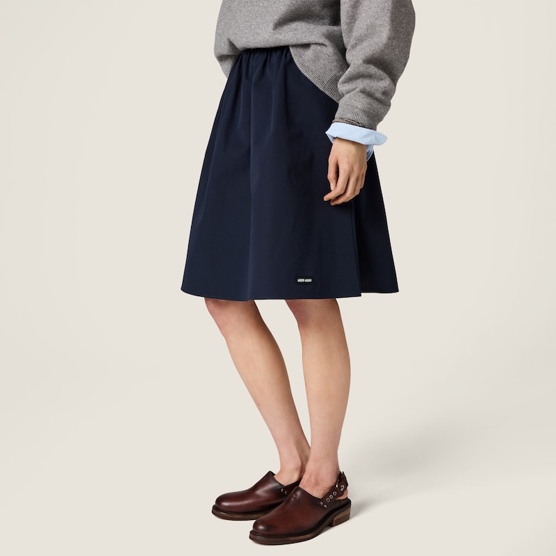 Poplin skirt