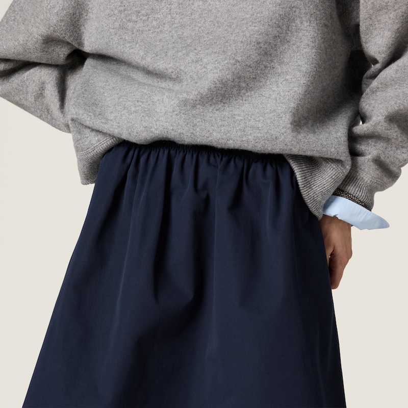 Poplin skirt