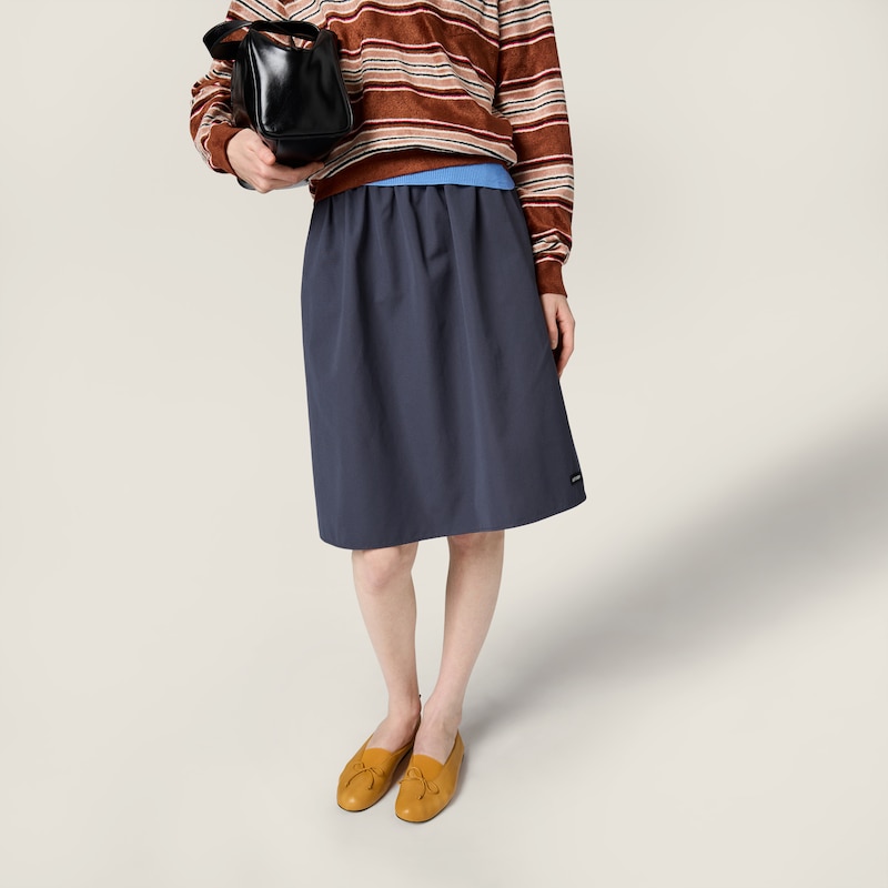 Poplin skirt