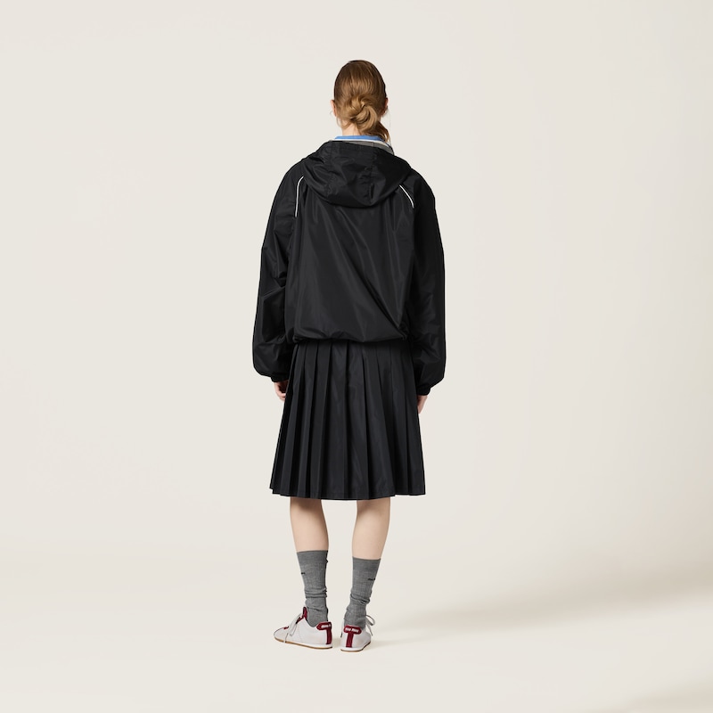 Technical silk skirt