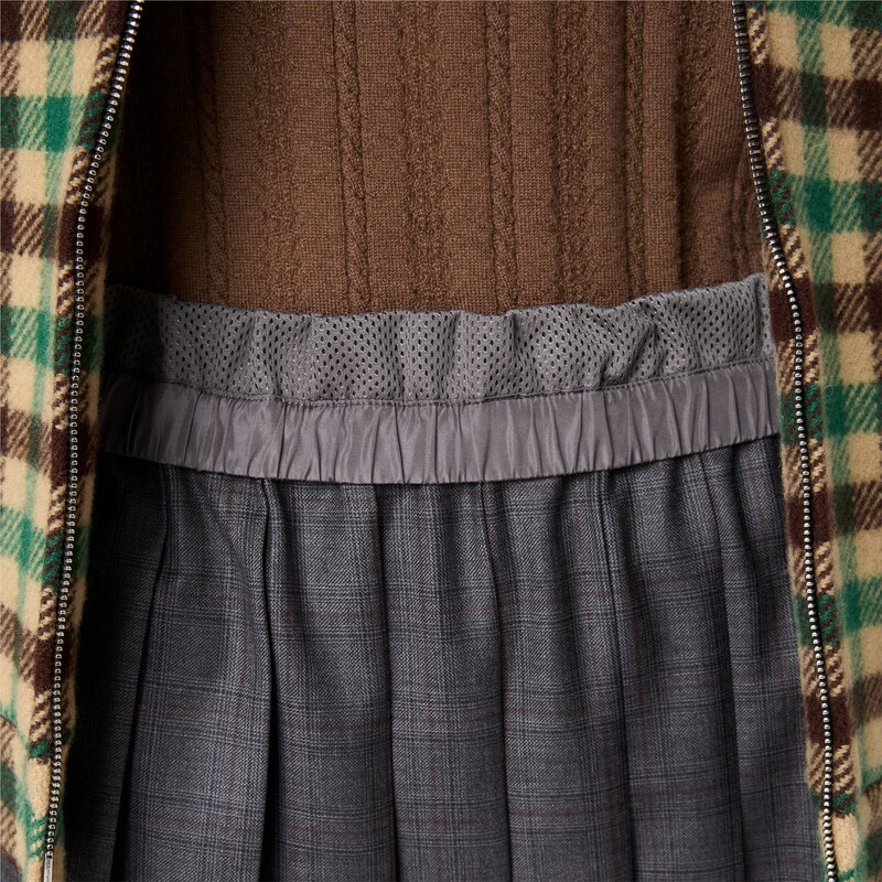 프린스 오브 웨일즈 플리츠 스커트