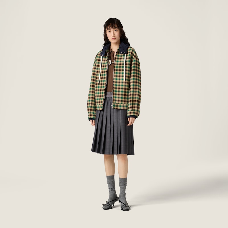 프린스 오브 웨일즈 플리츠 스커트