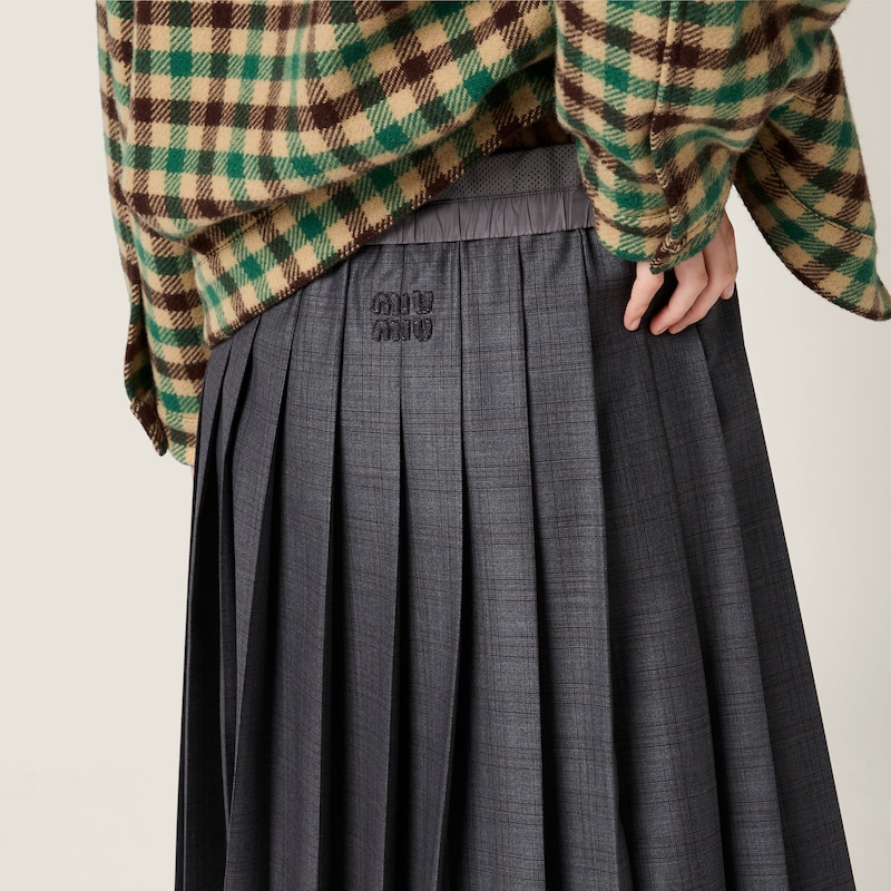 프린스 오브 웨일즈 플리츠 스커트
