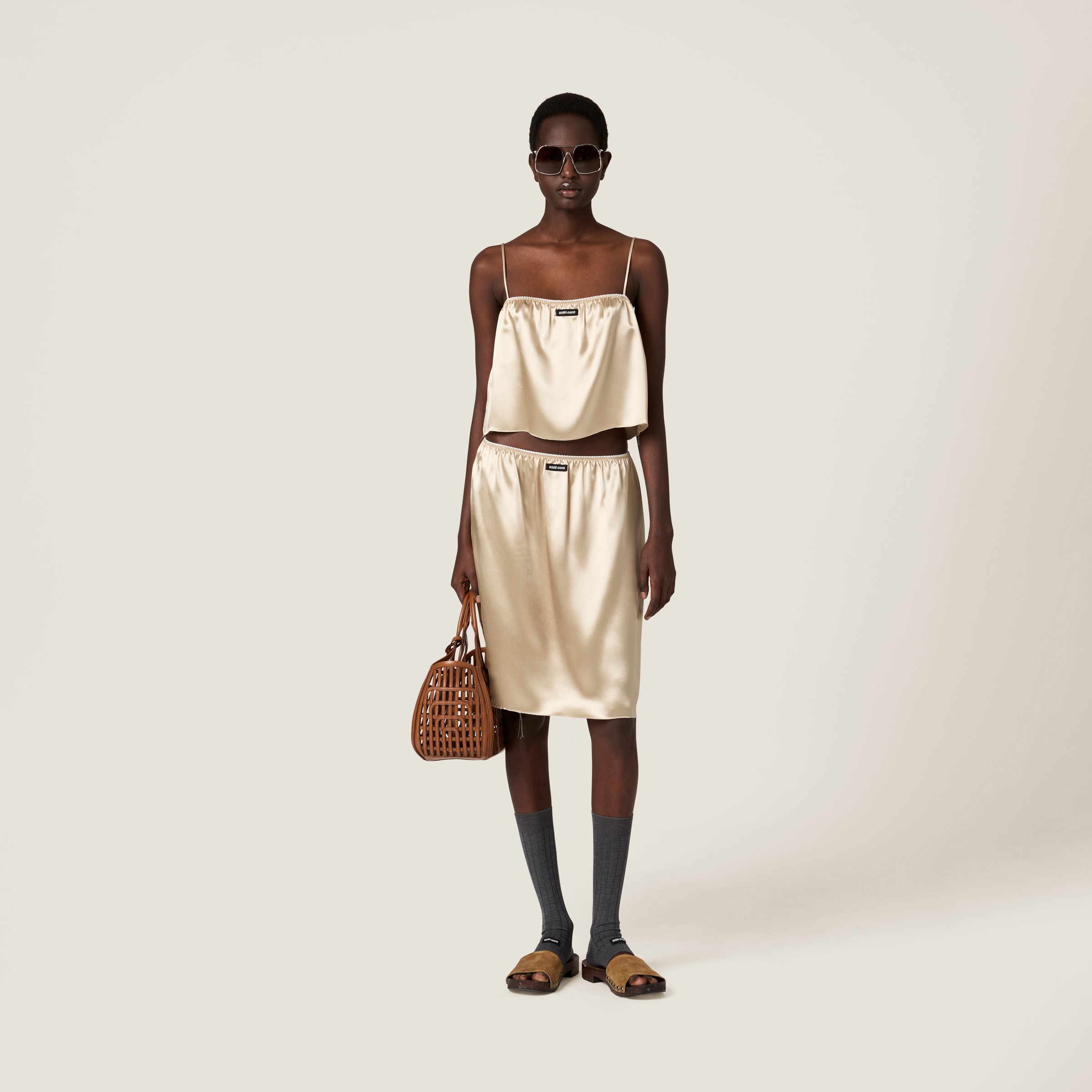 Miu Miu Satin Skirt