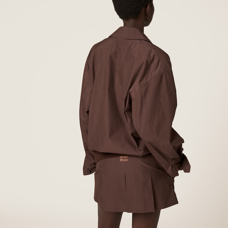 Panama cotton miniskirt