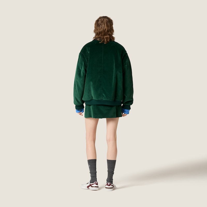 灯芯绒迷你半身裙