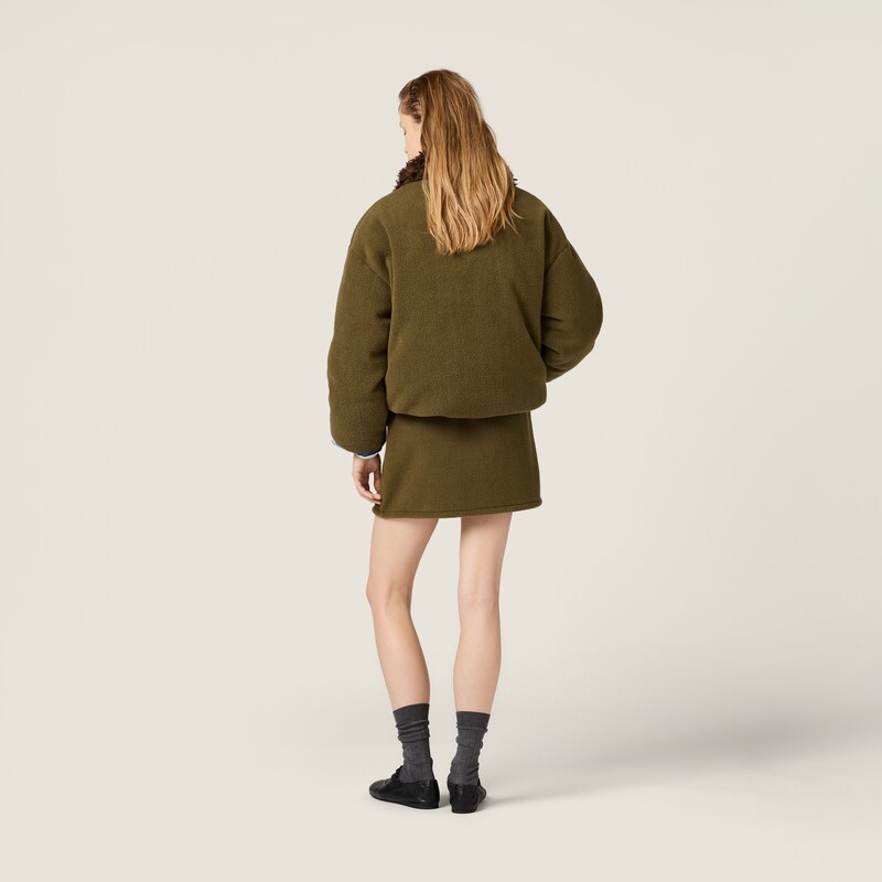 Fleece miniskirt