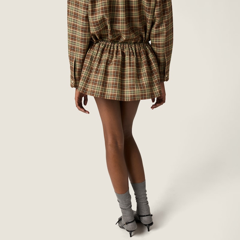 Plaid miniskirt