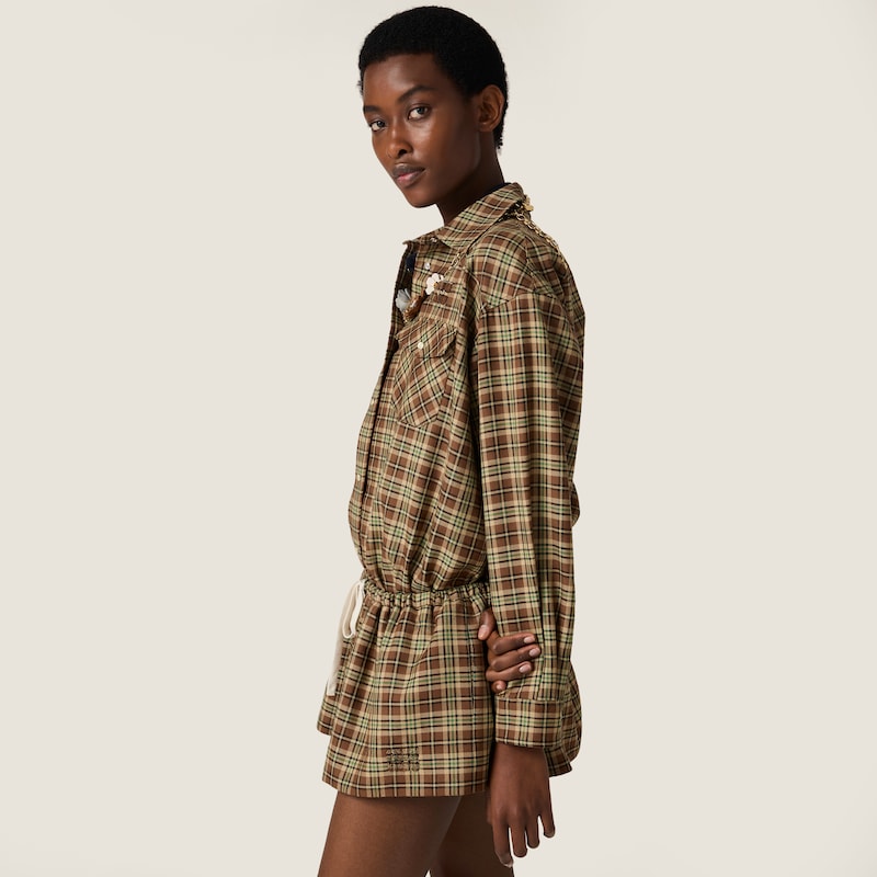 Plaid miniskirt