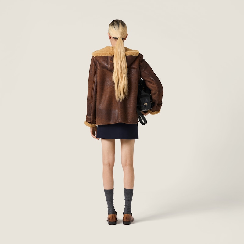 Milano rib knit miniskirt