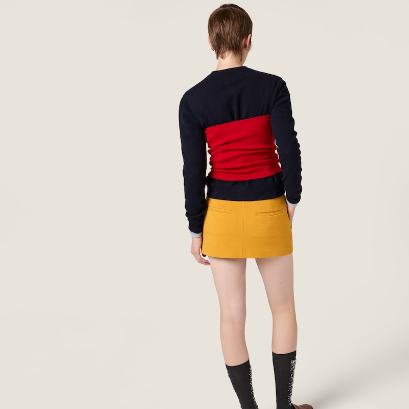 Milano rib knit miniskirt