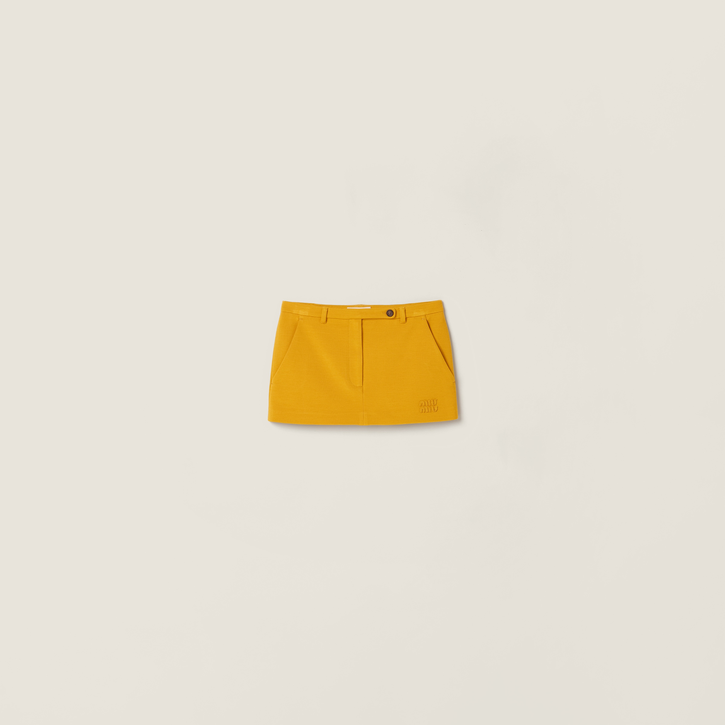 Milano rib knit miniskirt