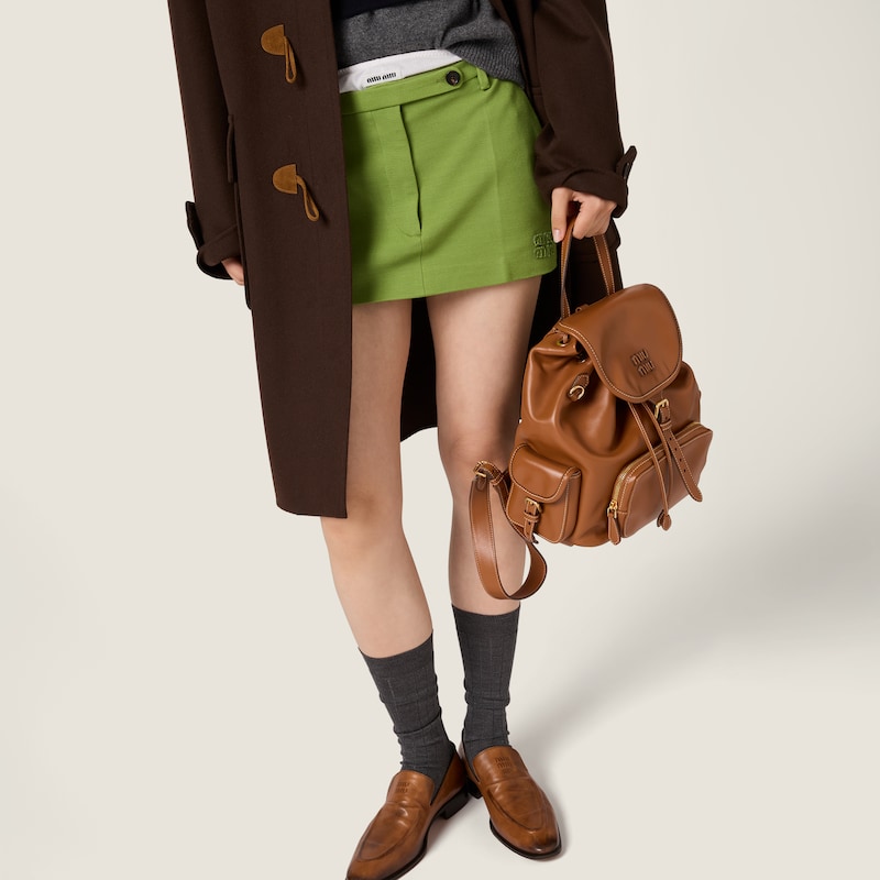 Milano rib knit miniskirt