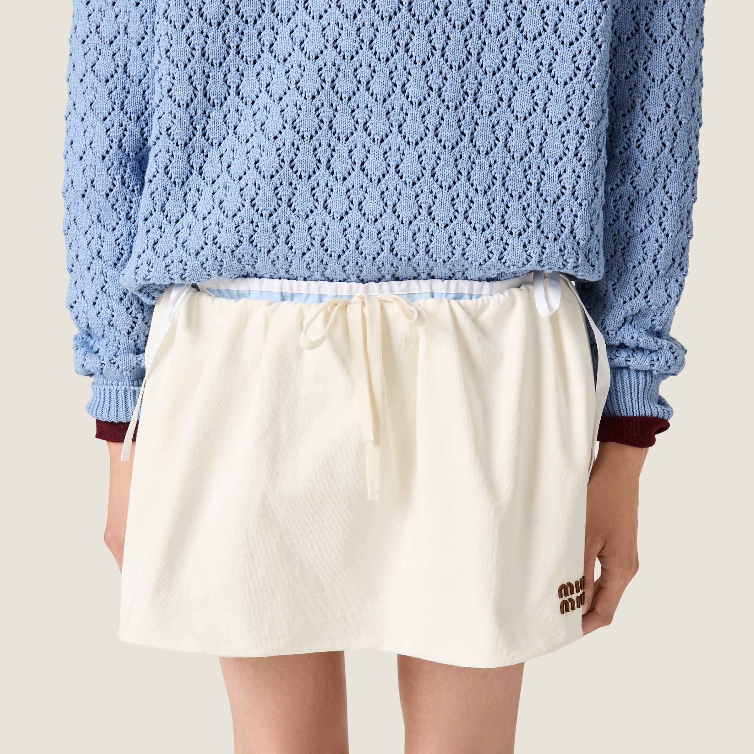 Jersey miniskirt - thumbnail 5