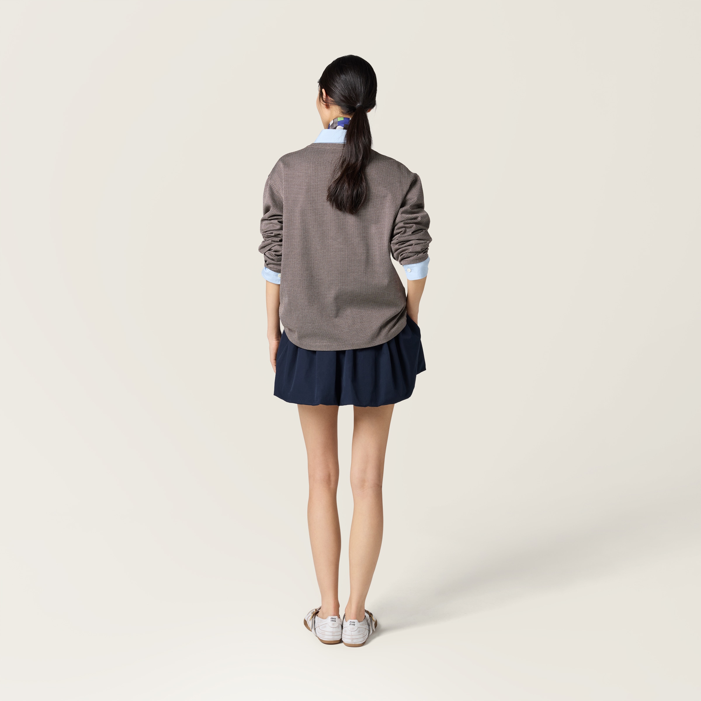 Poplin miniskirt - thumbnail 3