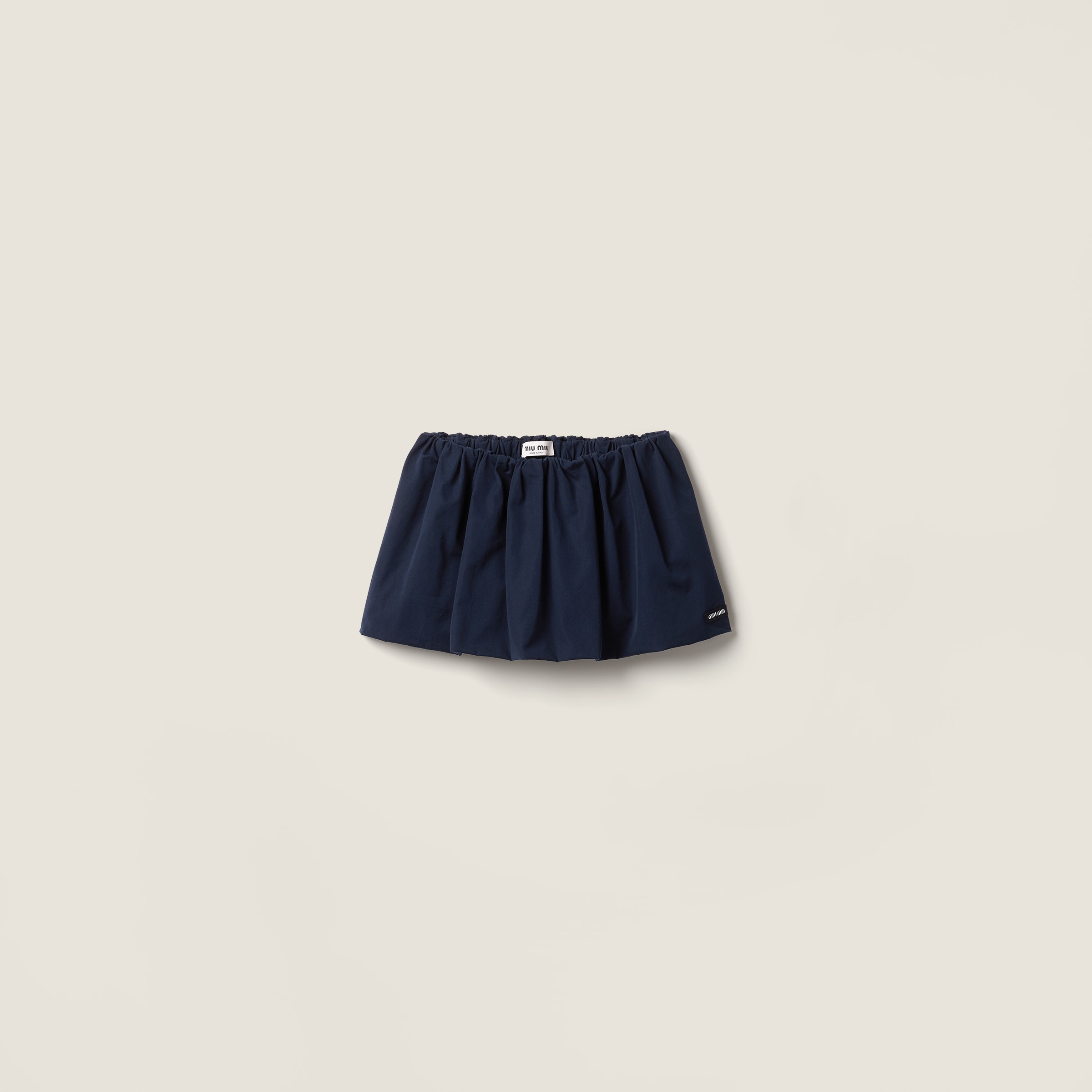 Poplin miniskirt