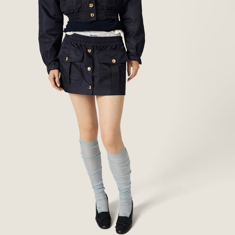 Technical gazar miniskirt