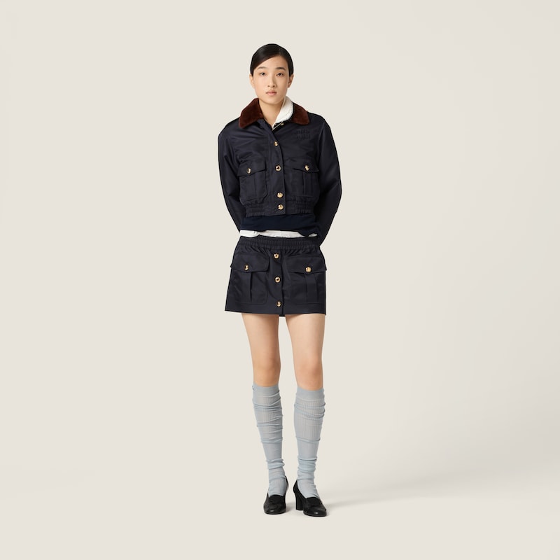 Technical gazar miniskirt