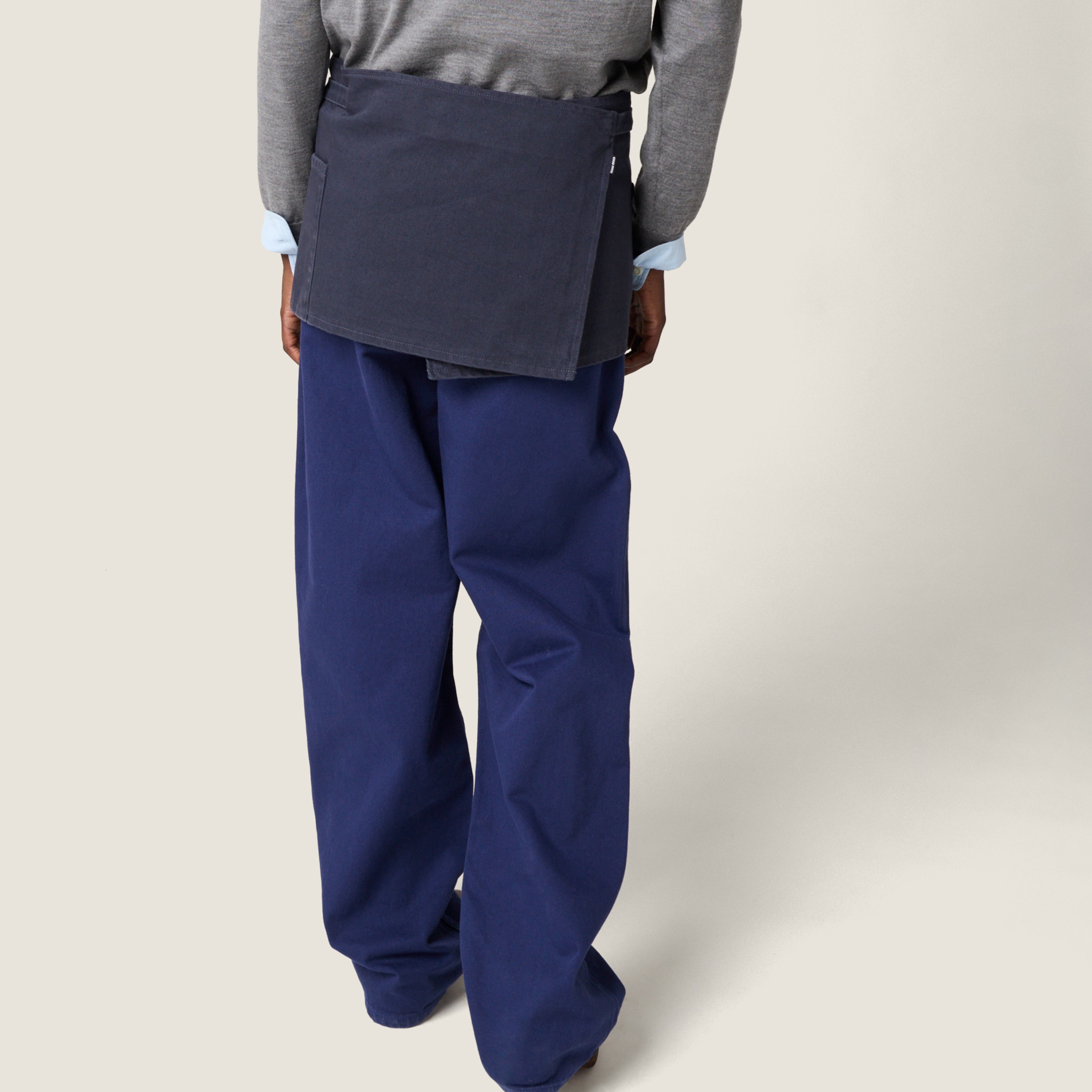 Garment-dyed gabardine miniskirt - thumbnail 3