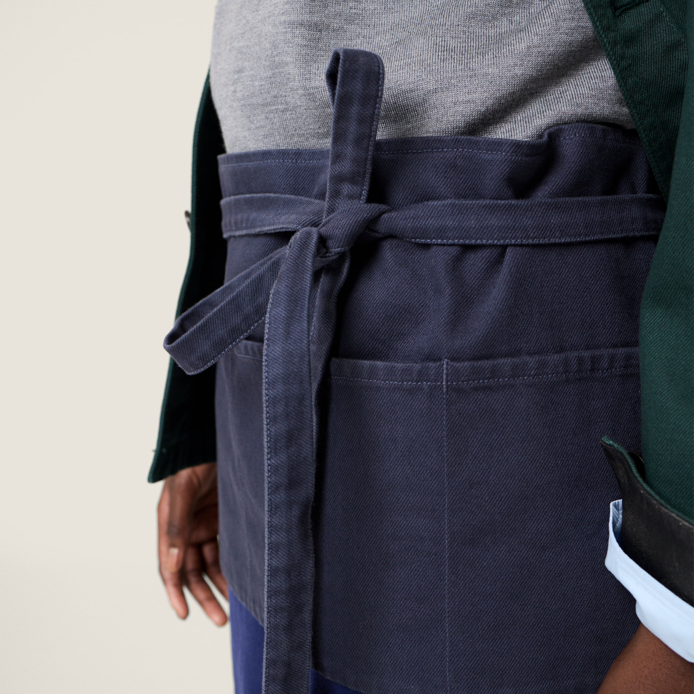 Garment-dyed gabardine miniskirt - thumbnail 4