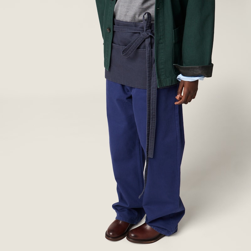 후염 개버딘 미니스커트