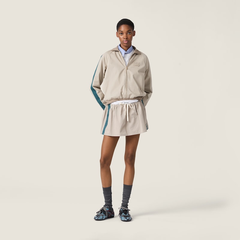 Minissaia em twill lavado