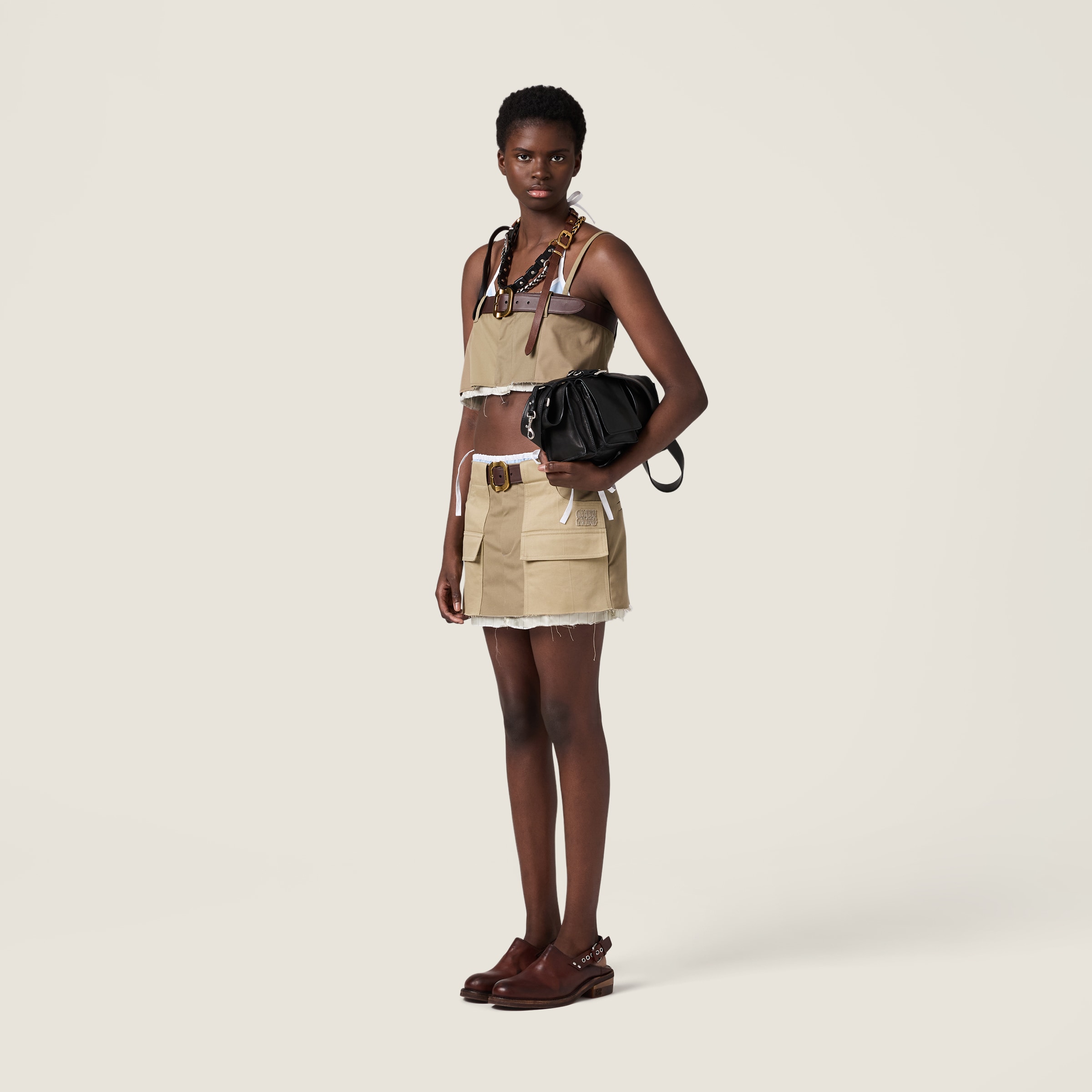 MIUMIU Chino チノ ミニスカート(サイズ42) チノ ミニスカート - コレクションコレクション | Miu Miu - 日本