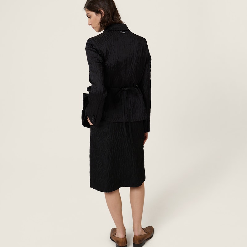 Cloqué duchesse skirt